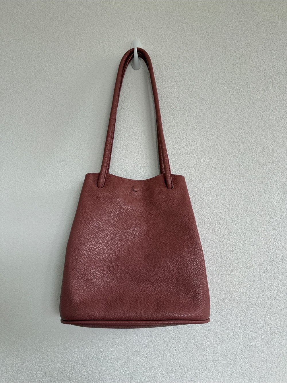 Motherhouse Pebbled Leather Tote Bag in Dusty Rose